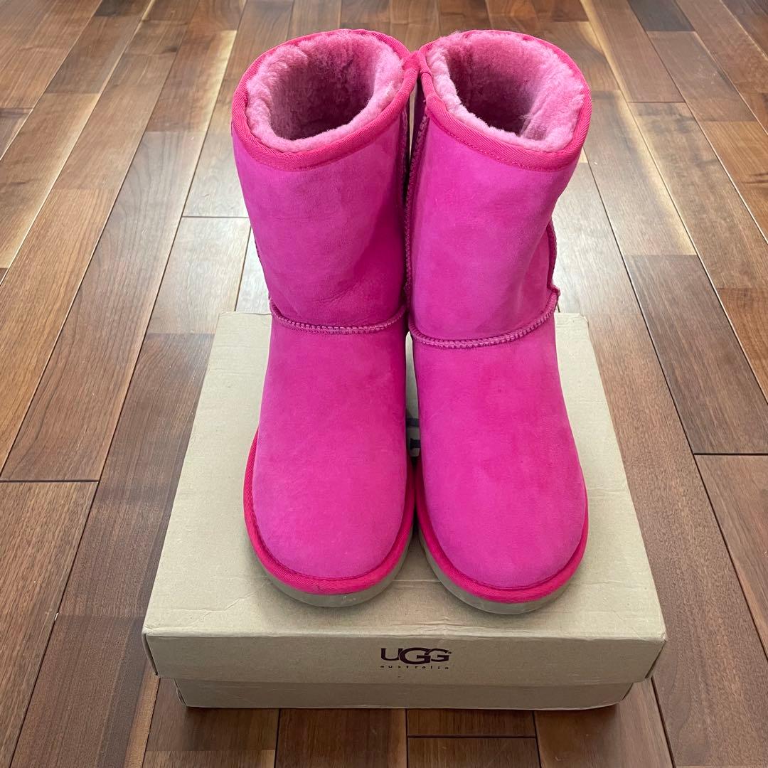 【希少】UGG ムートンブーツ マジェンダ ピンク 27cm クラシックショート