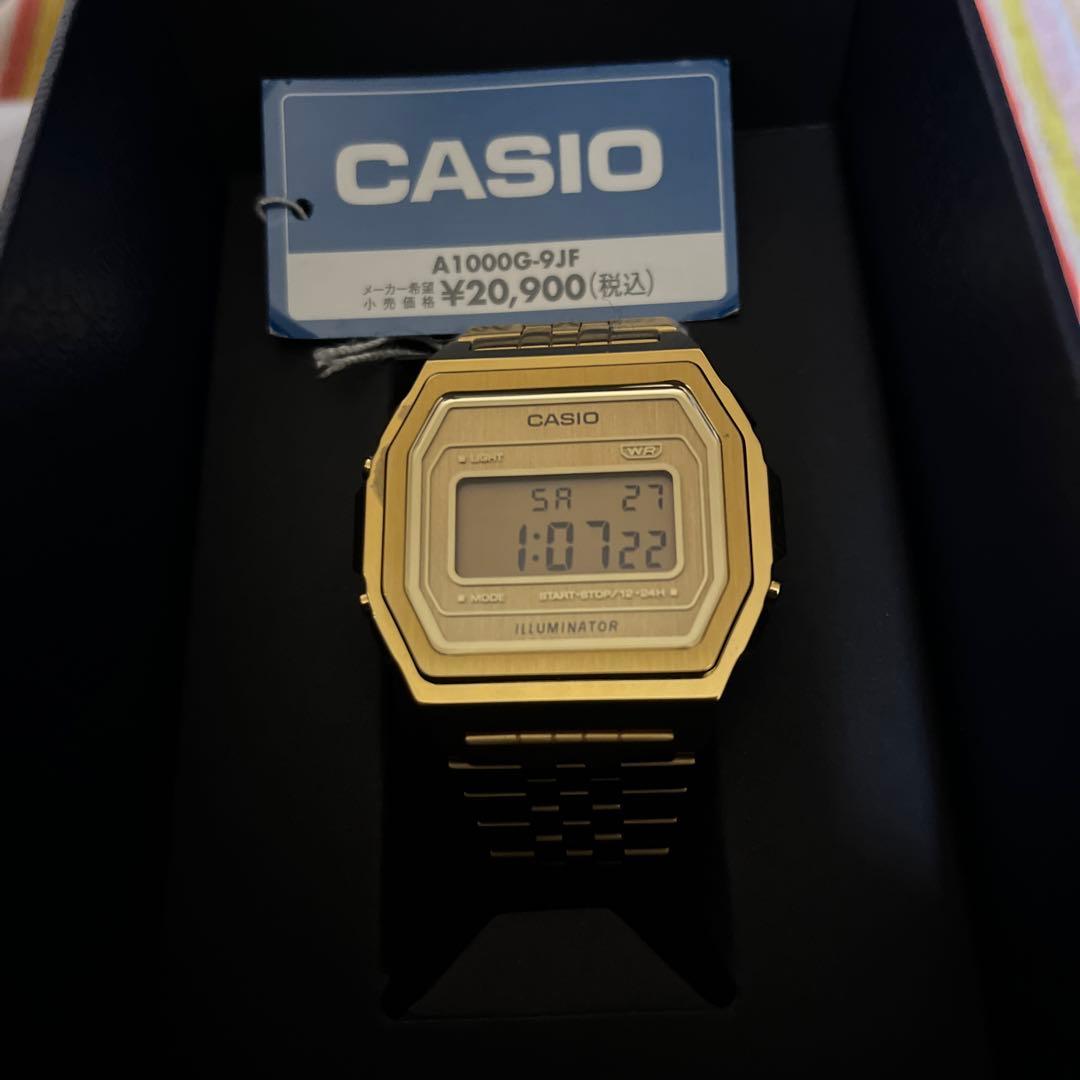 CASIO A1000G-9JF ゴールド腕時計