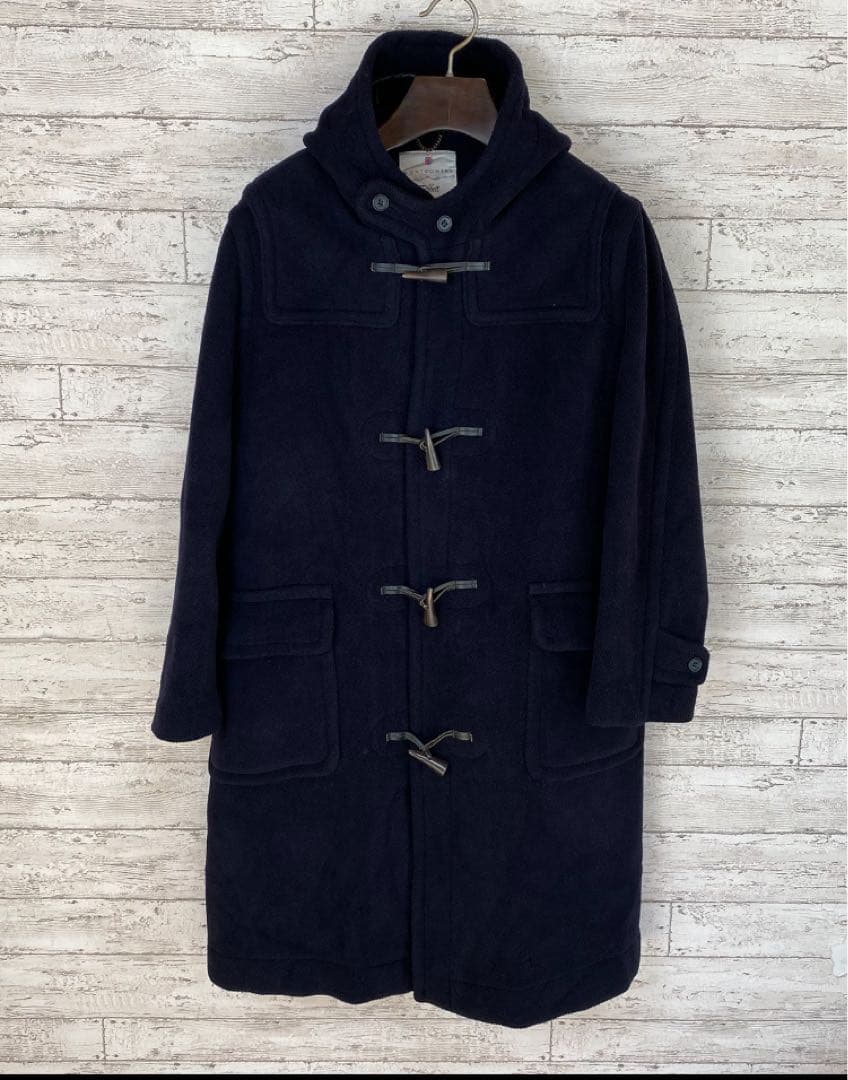 90's モントゴメリー　ヘリンボーン織　ウール100% 紺色　US38 英国