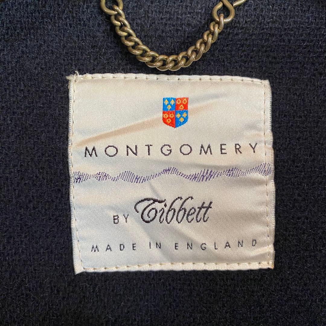 90's モントゴメリー　ヘリンボーン織　ウール100% 紺色　US38 英国