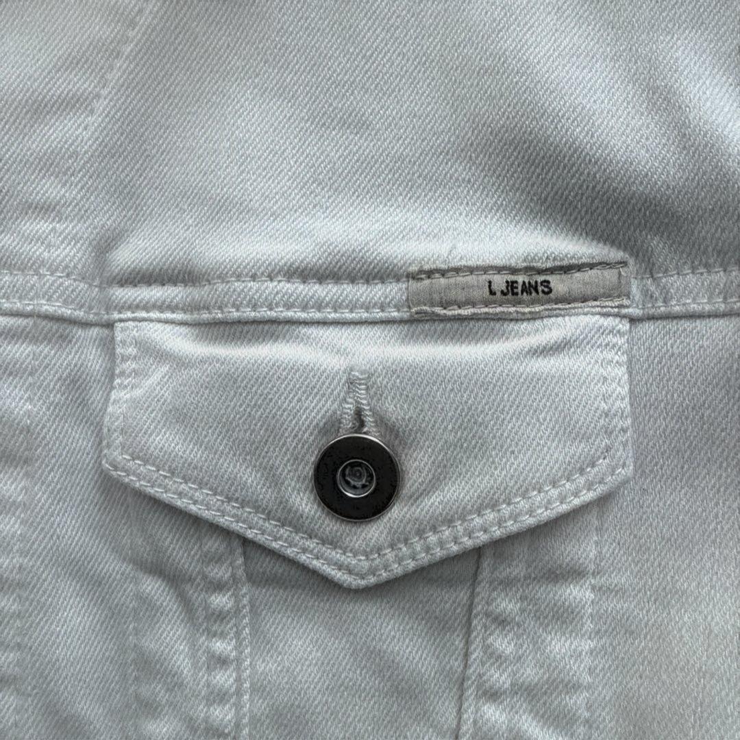 Leilian ホワイトデニムジャケット　13