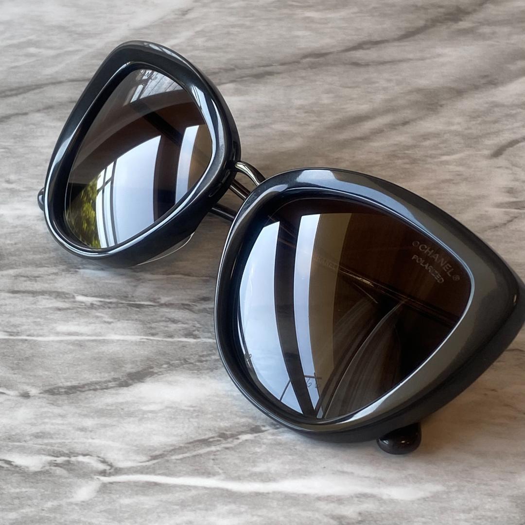 1309【新品 CHANEL】シャネル★サングラス★キャットアイ★ブラウン★茶色