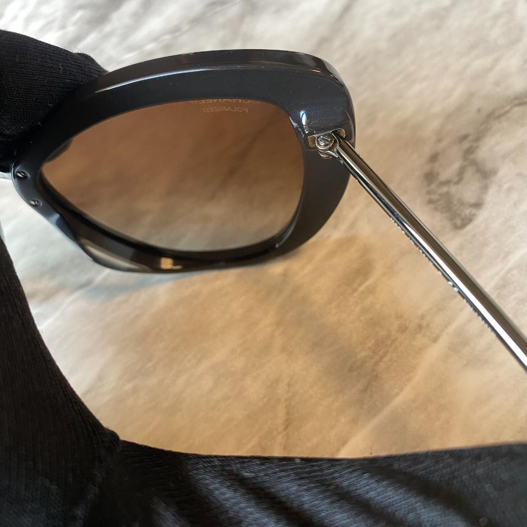 1309【新品 CHANEL】シャネル★サングラス★キャットアイ★ブラウン★茶色