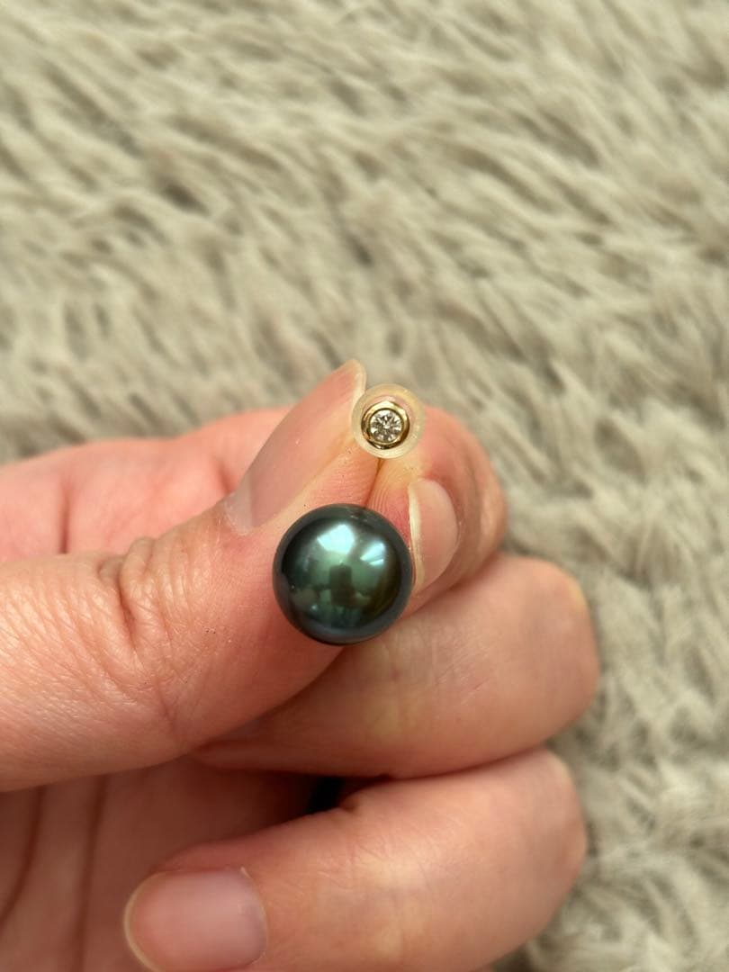 Hirotaka ヒロタカ　ダイヤモンドドロップピアス