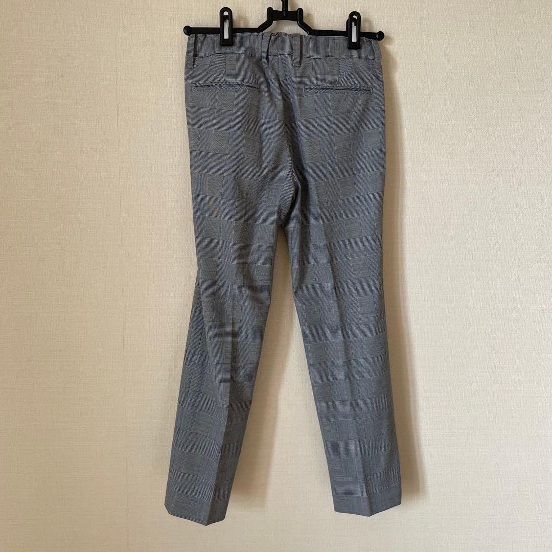 ビームスデザイン　130 グレー　チェック　ブルー　スーツ 入学式　男の子