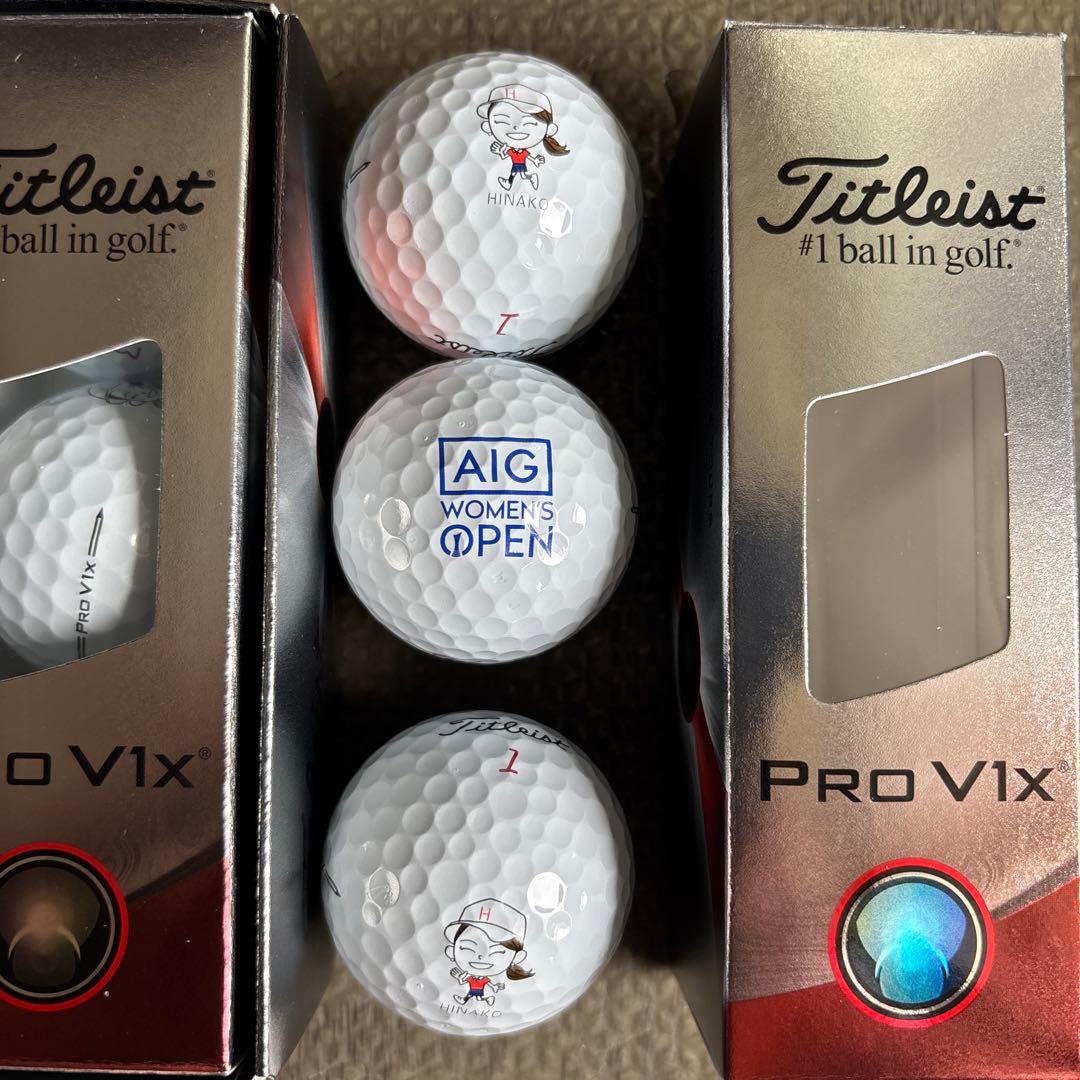 Titleist Pro V1x ゴルフボール 2パック【1パックはロゴあり】