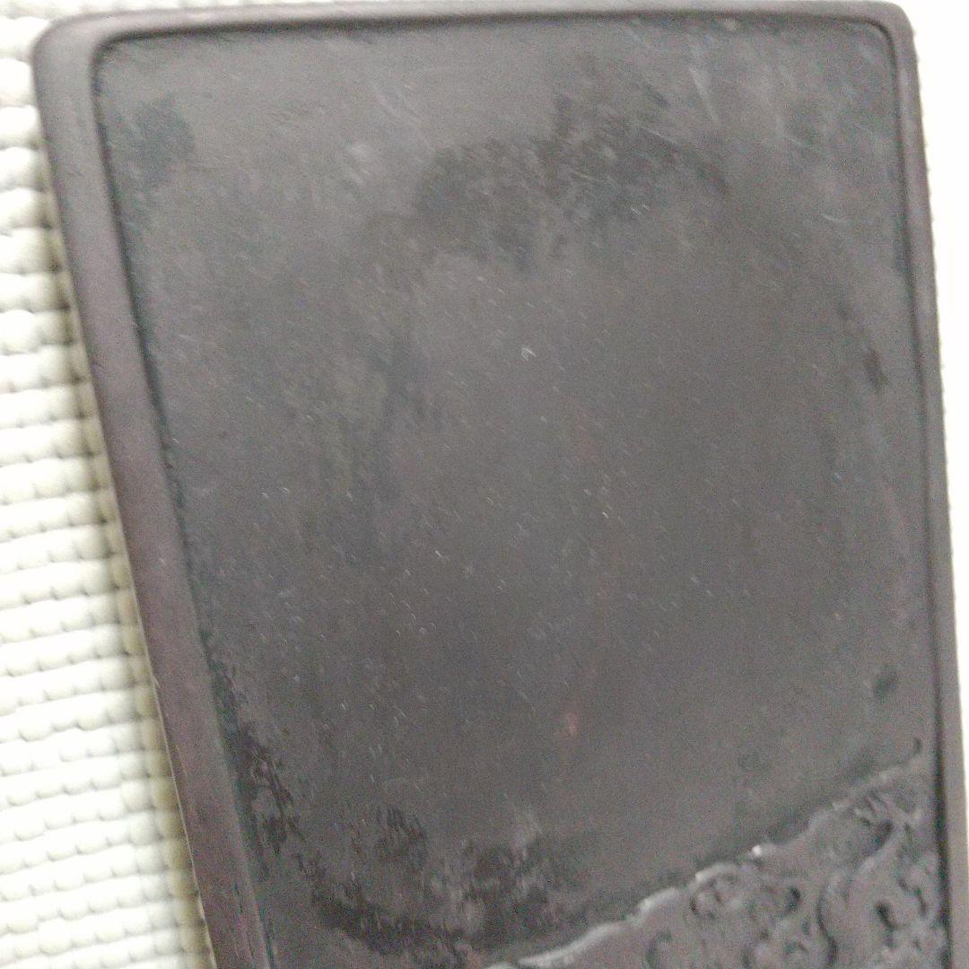 k*o様 雲龍が見事な浅型の硯／黒檀(?)の木箱入り