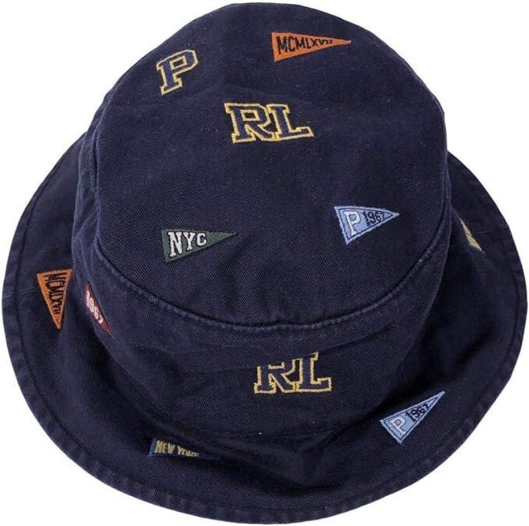 新品POLO Ralph Laurenカレッジ バケットハット