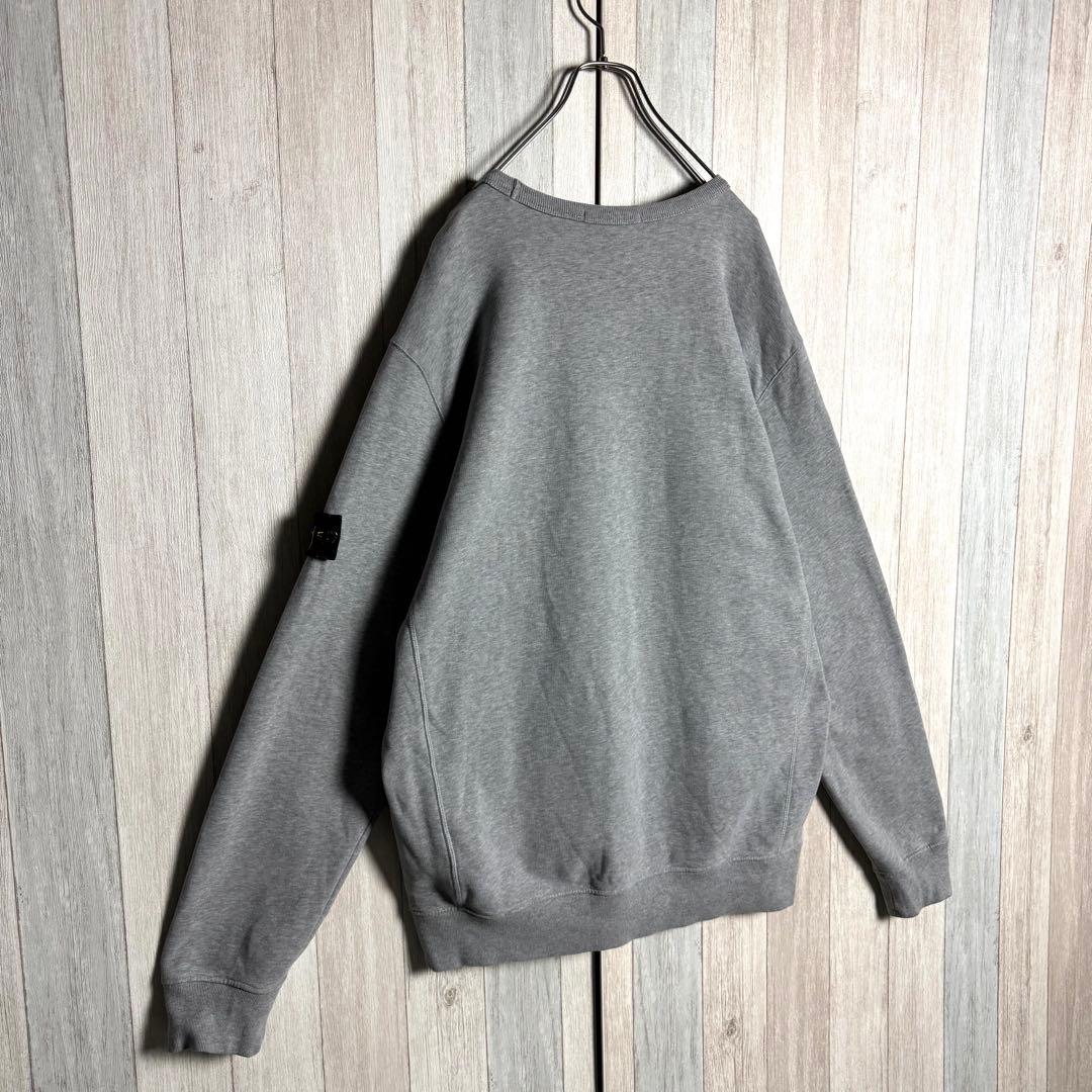 3633【QR確認済・希少3XL】ストーンアイランド ワッペンロゴ スウェット