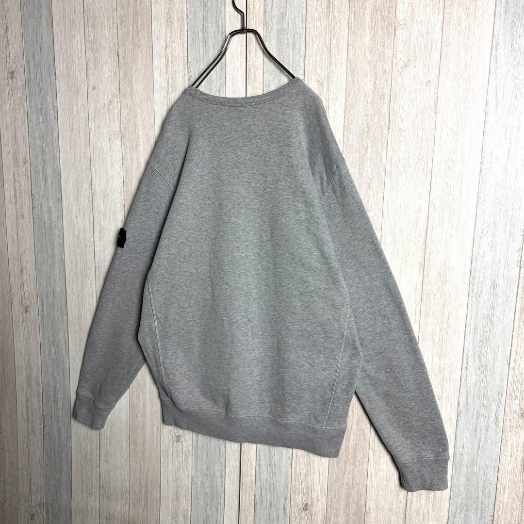 3633【QR確認済・希少3XL】ストーンアイランド ワッペンロゴ スウェット