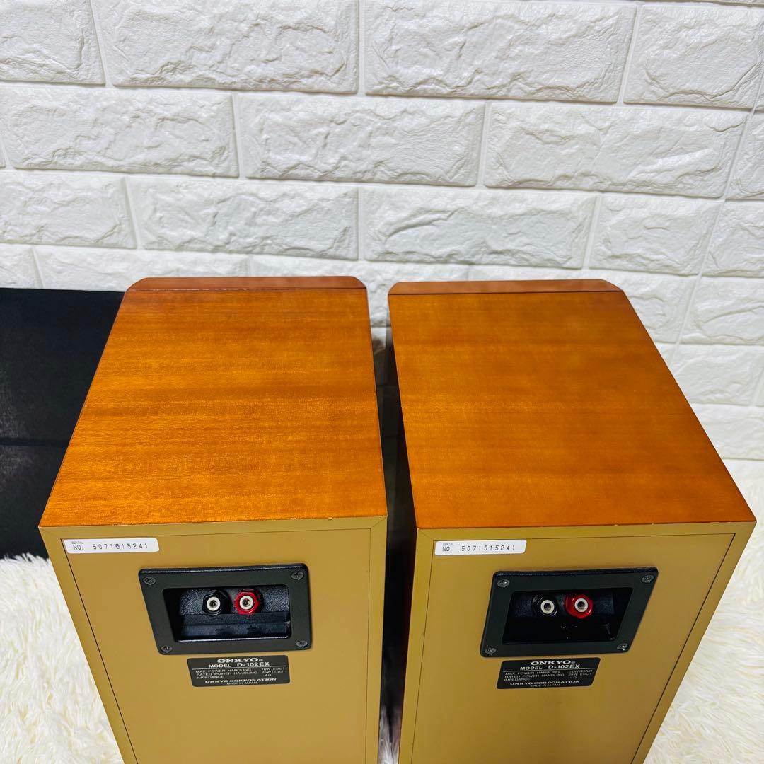【名機】ONKYO D-102EX 　ブックシェルフ型スピーカー　シリアル同番