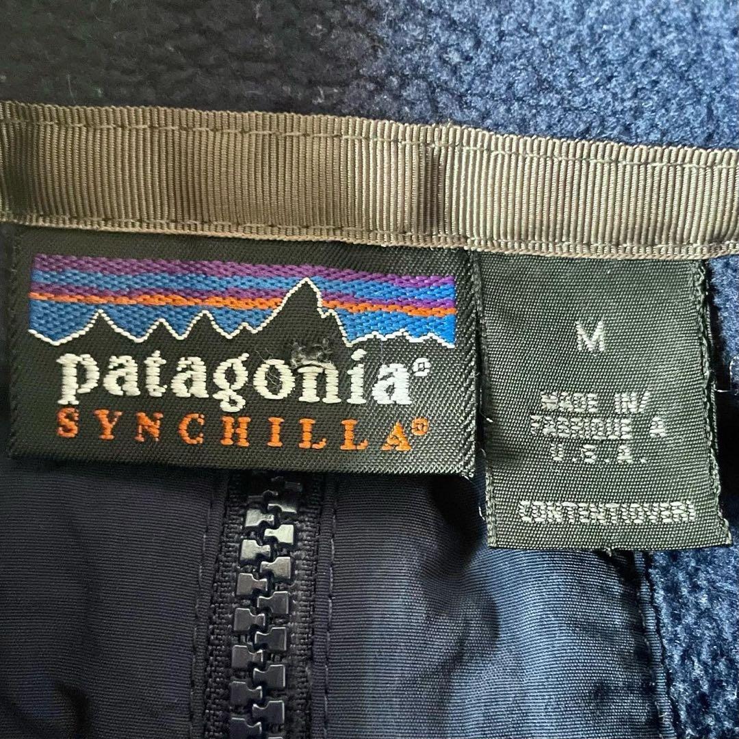 00s patagonia シンチラ　ジャケット　フリース　ネイビー　パタゴニア
