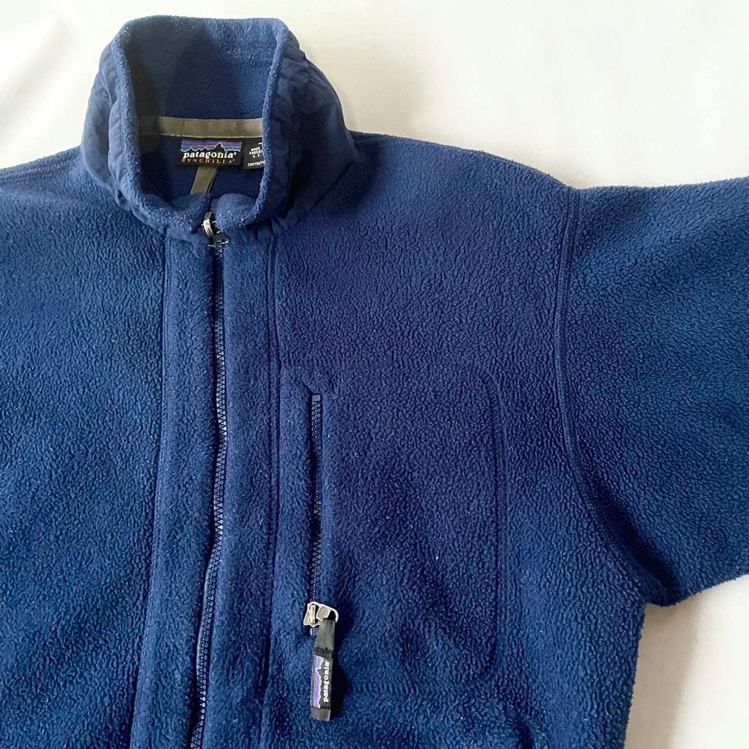 00s patagonia シンチラ　ジャケット　フリース　ネイビー　パタゴニア