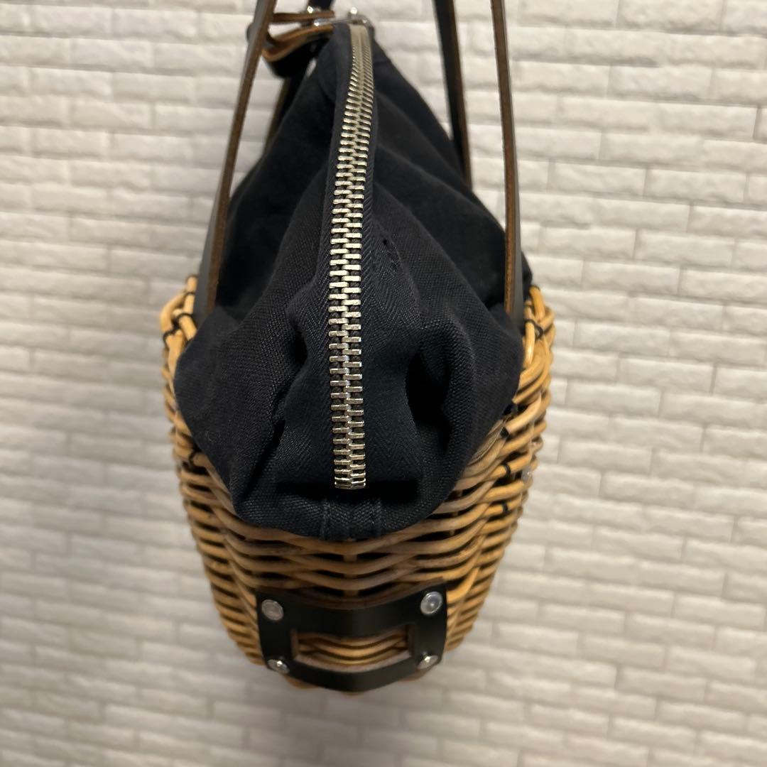 最終価格 エバゴス　 かごバッグ トートバッグ シャンピニオン 美品