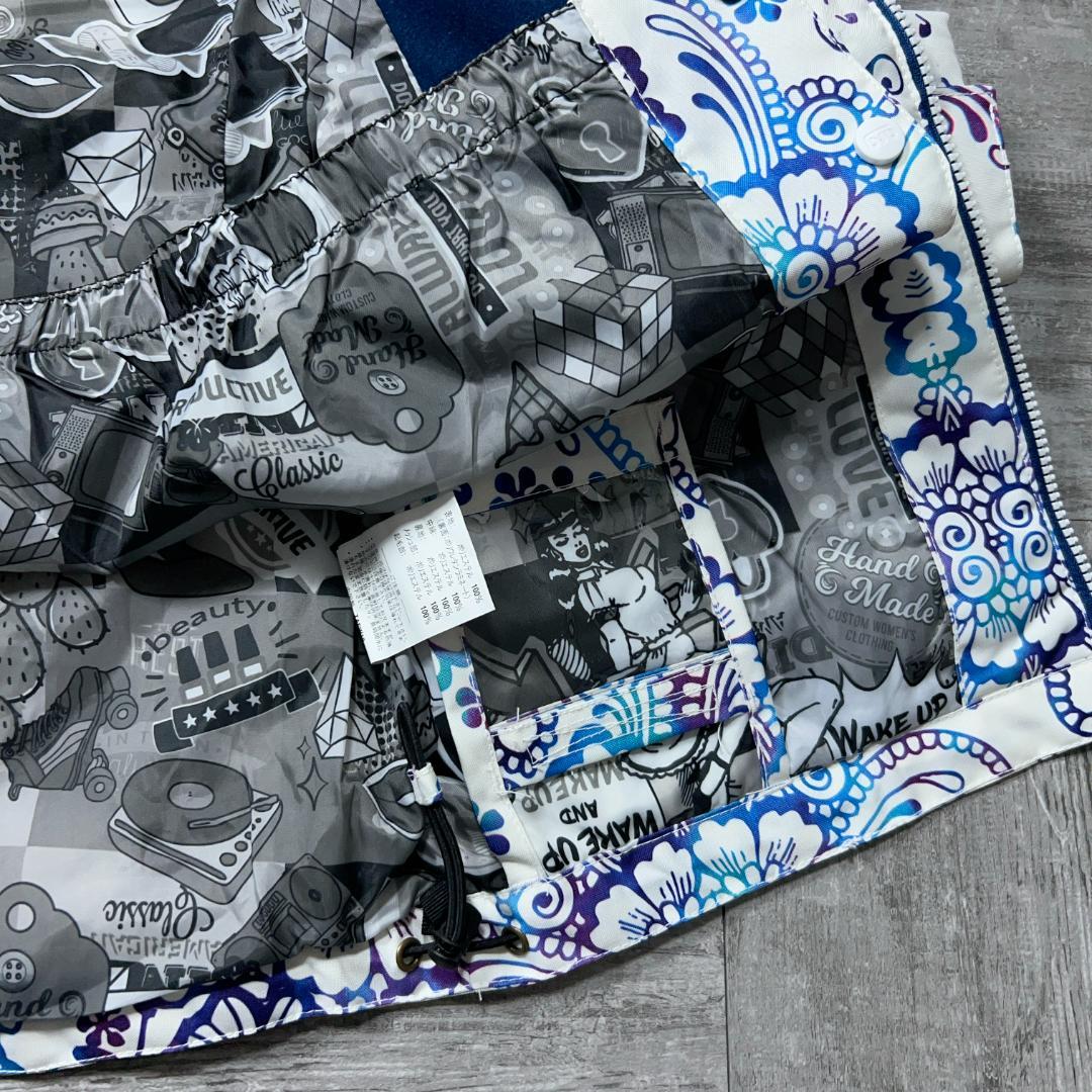 美品 arg × swivel スノーボード 総柄 レディースM スキーウェア