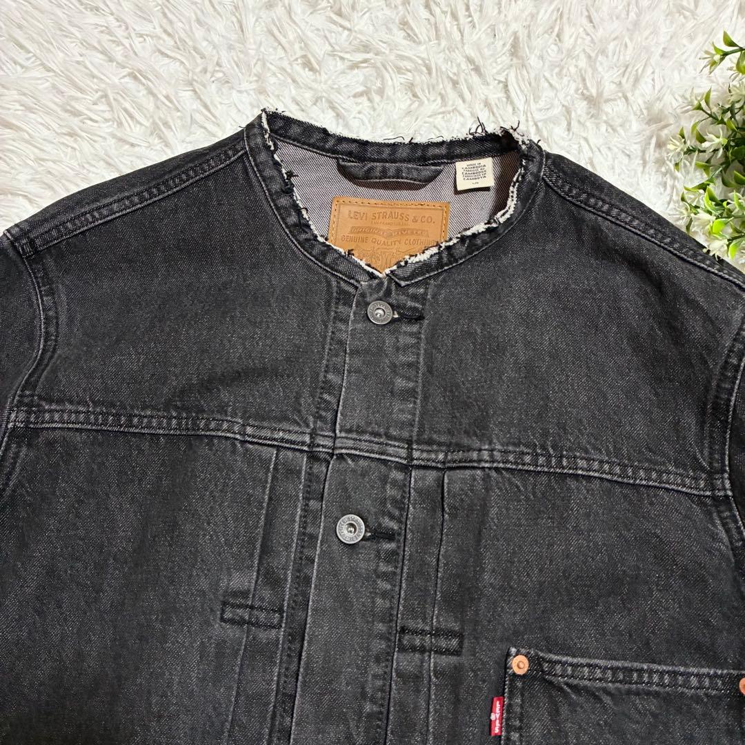 【LEVI’S PREMIUM】タイプ1 BIG E ノーカラーデニムジャケット