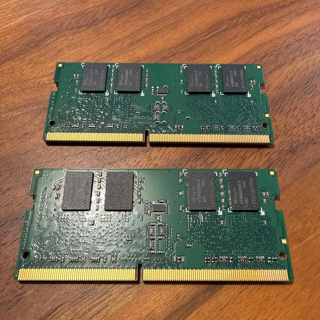 ADATA 8GB DDR4 メモリ2枚 PC4-2400T