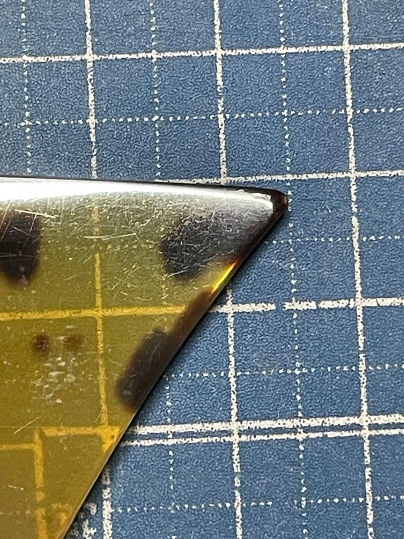 津軽三味線　べっ甲バチ　手元水牛べっ甲総貼り