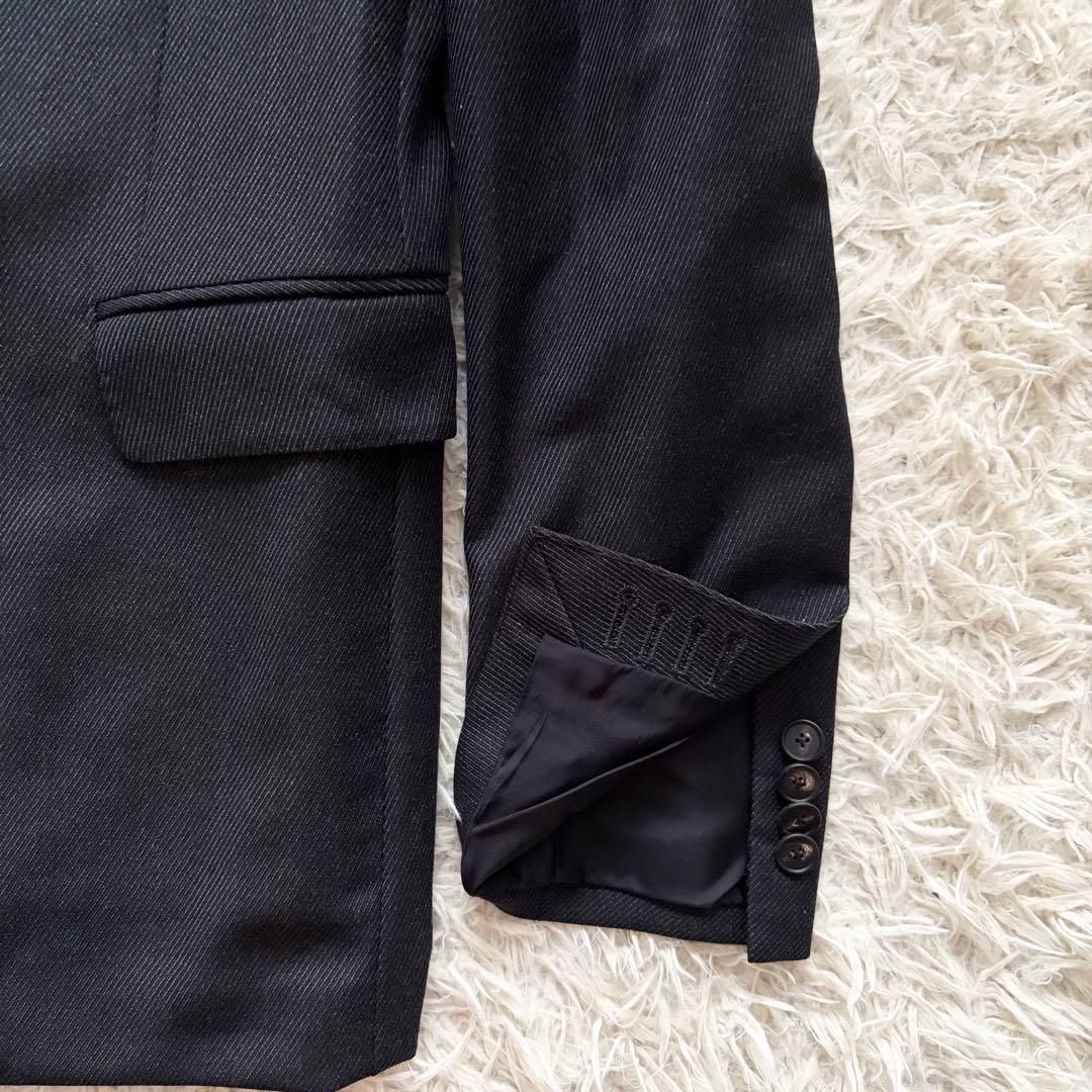 <美品>TAGLIATORE ヴェスビオ ダークグレー ウールスーツ サイズ48