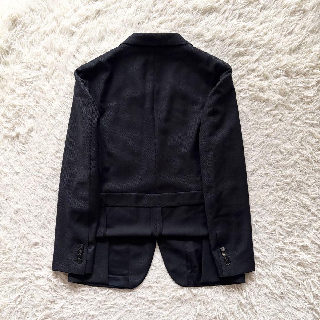 <美品>TAGLIATORE ヴェスビオ ダークグレー ウールスーツ サイズ48