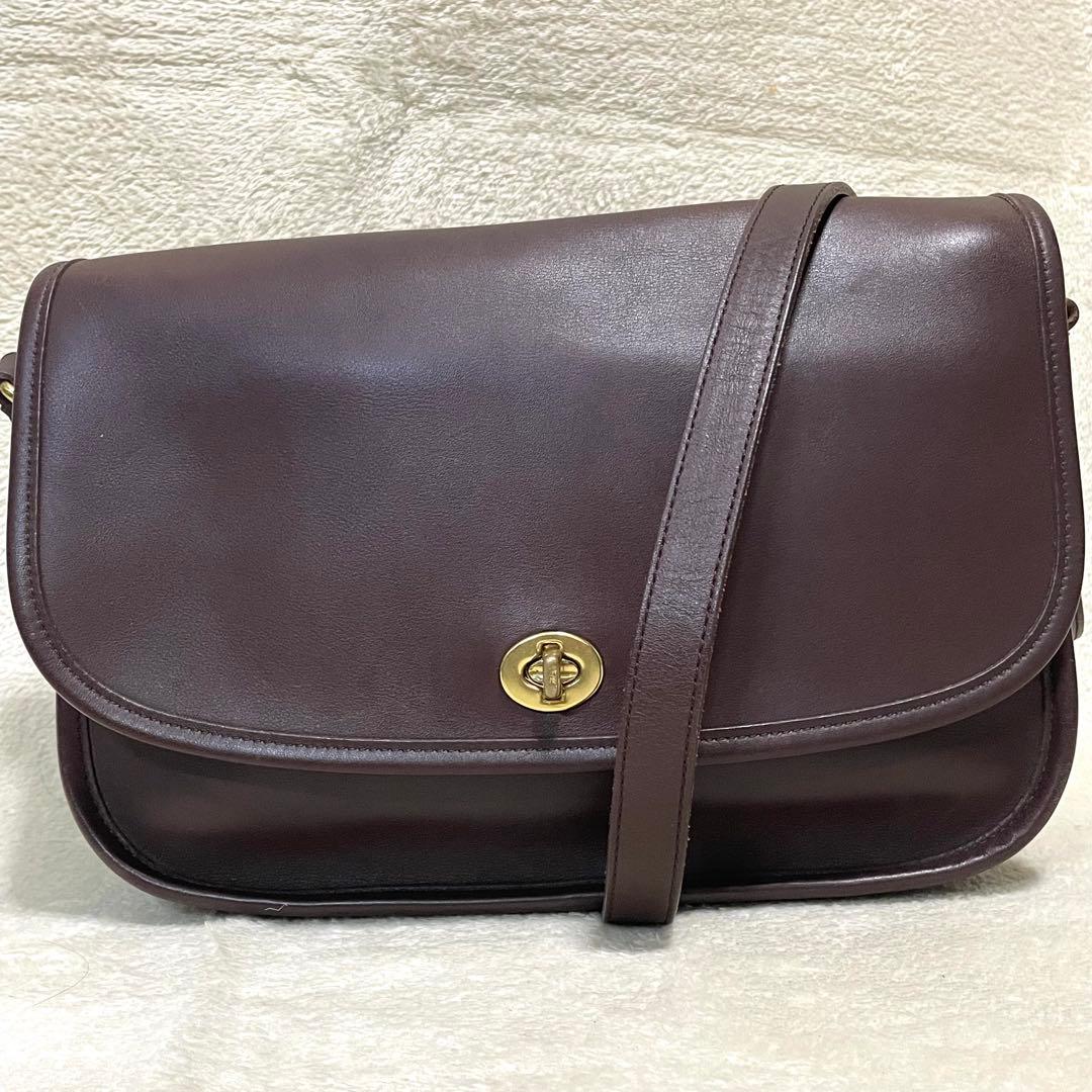【極美品】 オールドコーチ シティバッグ ショルダー ターンロック チャーム