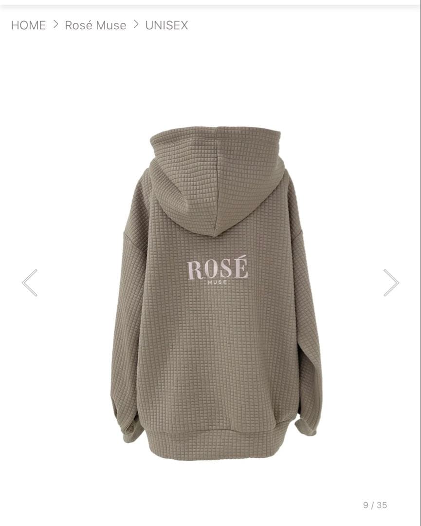 Rosé Muse(ロゼミューズ) quilting zip hoodie