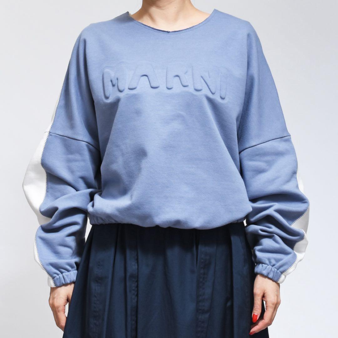 値下げ！超美品✨MARNI(マルニ) バイカラー ロゴスウェット