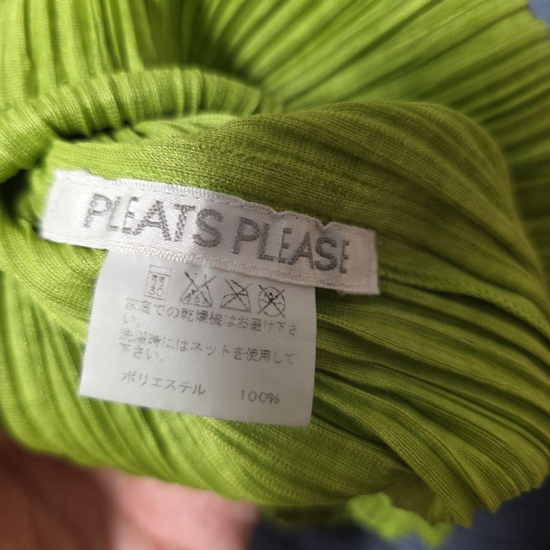PLEATS PLEASE イッセイミヤケ ハイネック ドルマン グリーン