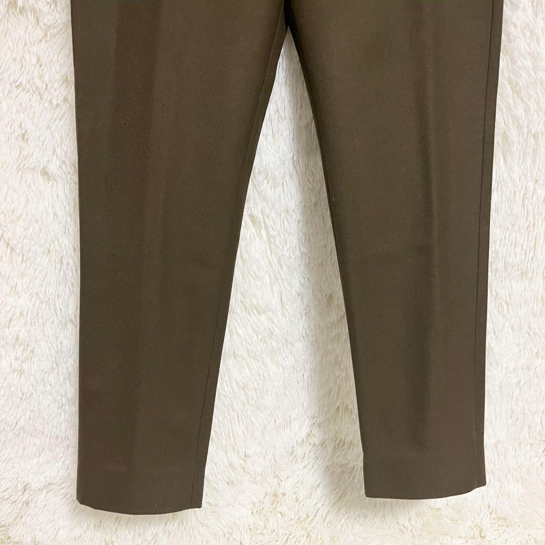 MARNI マルニ ウール フランネル バイカラー パネル テーパード パンツ