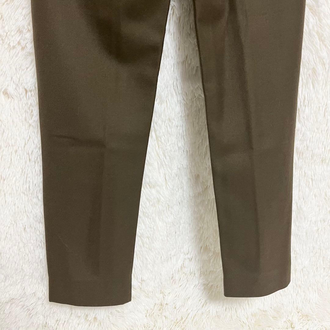 MARNI マルニ ウール フランネル バイカラー パネル テーパード パンツ