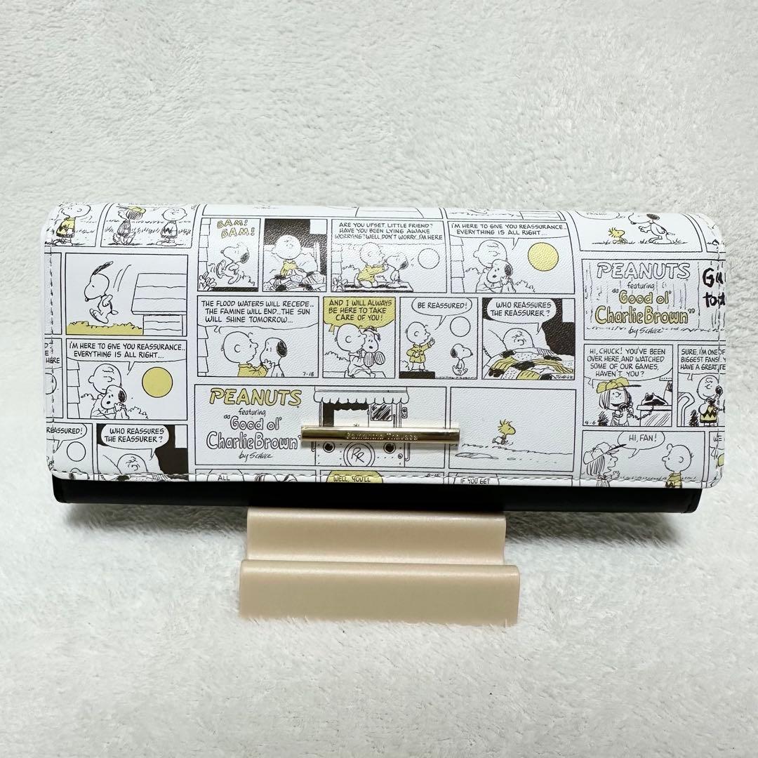【未使用】【箱・カード付き】サマンサタバサ　スヌーピー　長財布　本革　レザー