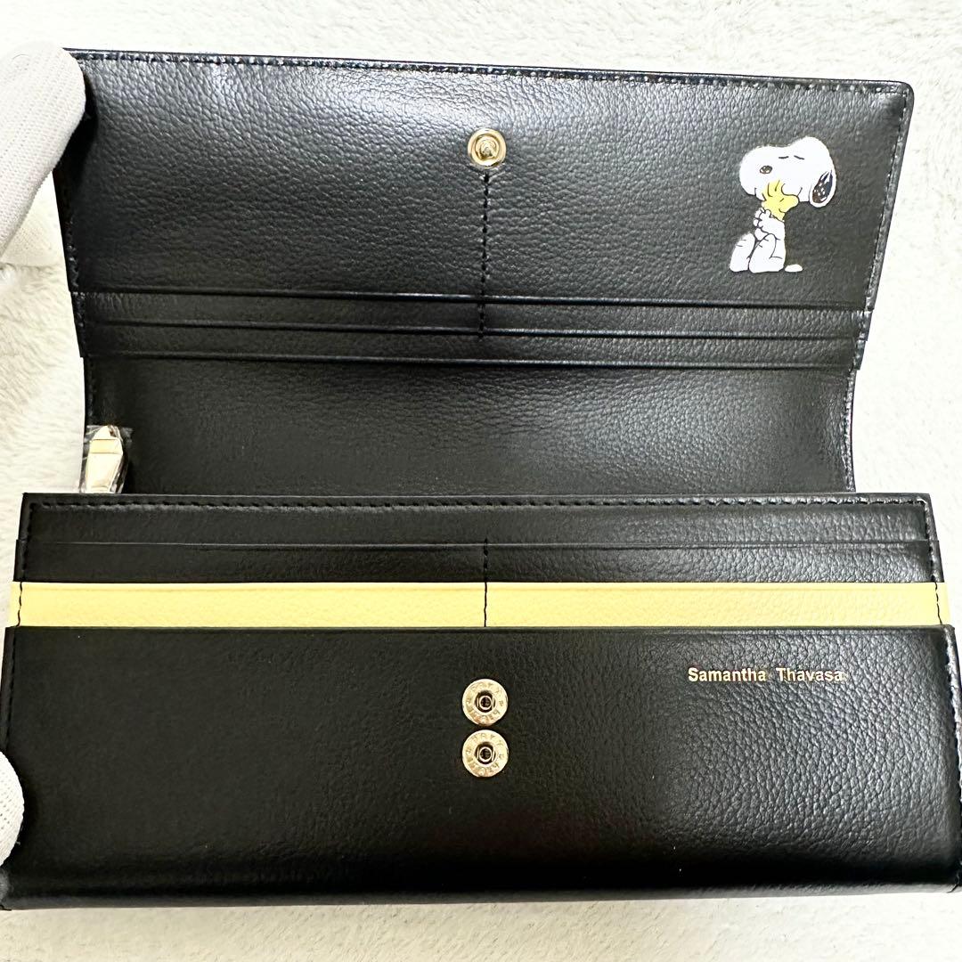 【未使用】【箱・カード付き】サマンサタバサ　スヌーピー　長財布　本革　レザー