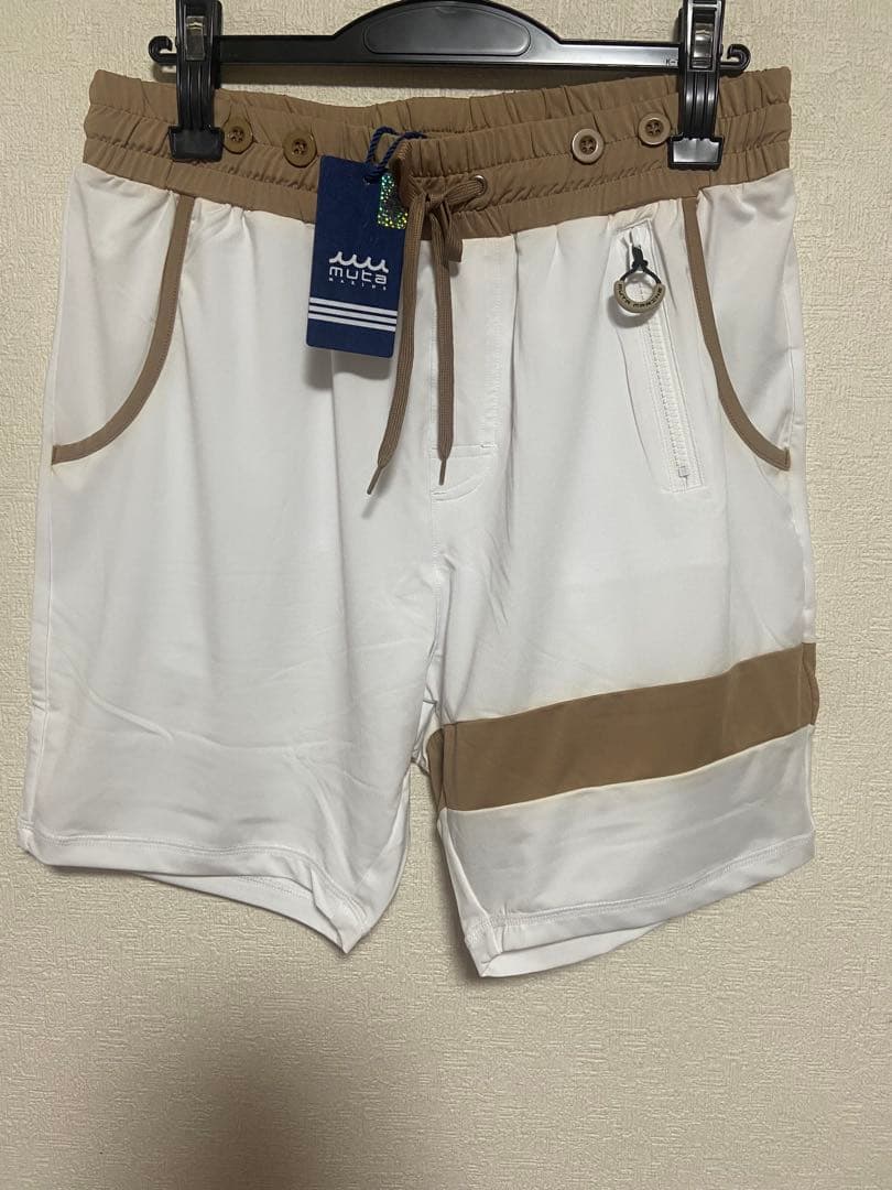 MUTA MARINE ホワイト ベージュ ショートパンツ