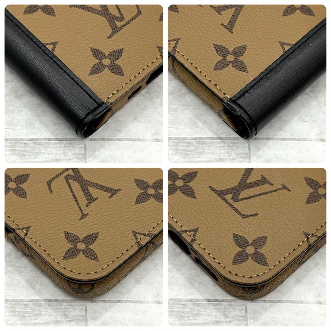 極上美品★ヴィトン　iPhoneケース　モノグラムリバース　フォリオ　15PRO