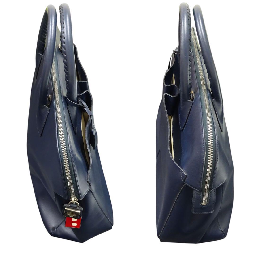 BALLY バリー 紺色　ネイビートートバッグ　ビジネスバッグ レザー 大きめ