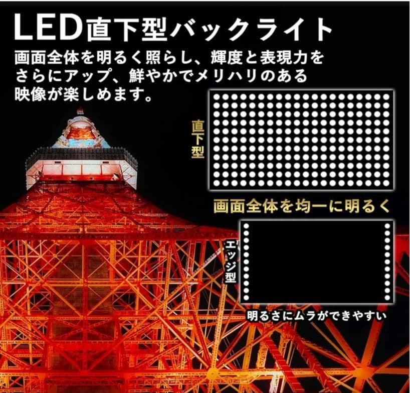 YAMAZEN 32型 2024年製 Ｗチューナー テレビ QRTN-32W2K