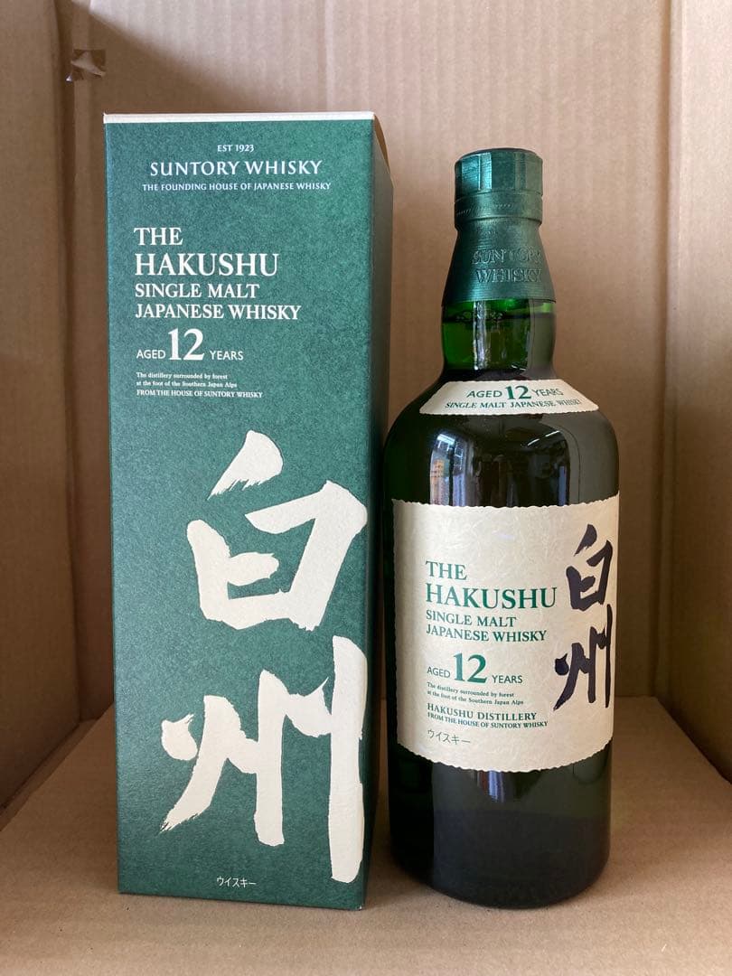 正規ルート品　サントリー　白州シングルモルト12年 700ml 箱入り　 1本