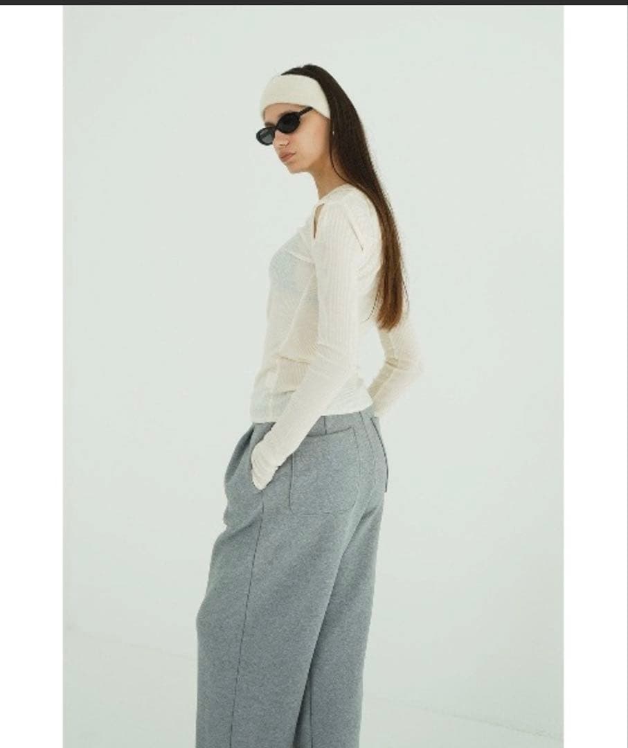 【CLANE/クラネ】レイヤードショルダーカットトップス　1