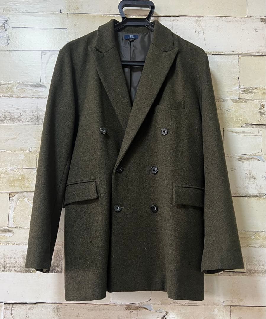 ウール混 ダブルブレスト ジャケット / テーパードパンツ