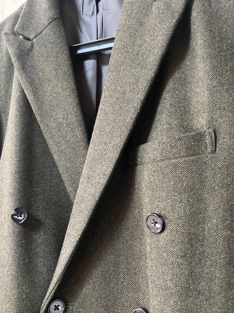 ウール混 ダブルブレスト ジャケット / テーパードパンツ