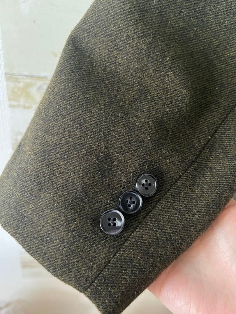 ウール混 ダブルブレスト ジャケット / テーパードパンツ