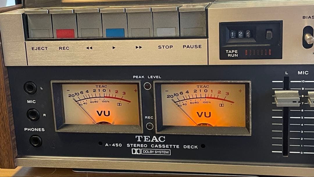 【音出確認済】TEAC A-450カセットデッキ