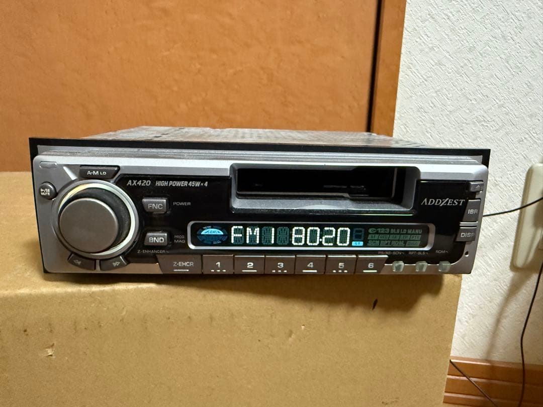 アゼスト　 1DIN カセットプレーヤー　AX420 希少テープデッキ　旧車