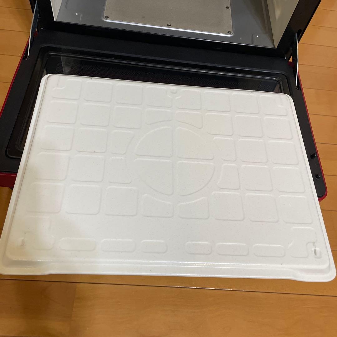 日立 オーブンレンジ 赤黒　MRO-S8Y 2021 ★整備済