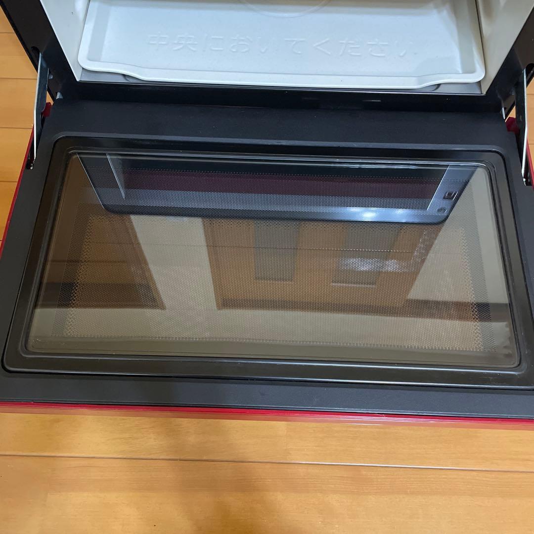 日立 オーブンレンジ 赤黒　MRO-S8Y 2021 ★整備済