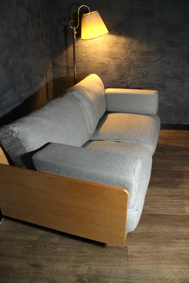 首都圏送無料〜無印良品 奇跡の低価格 極上フェザー ソファ オークフレーム