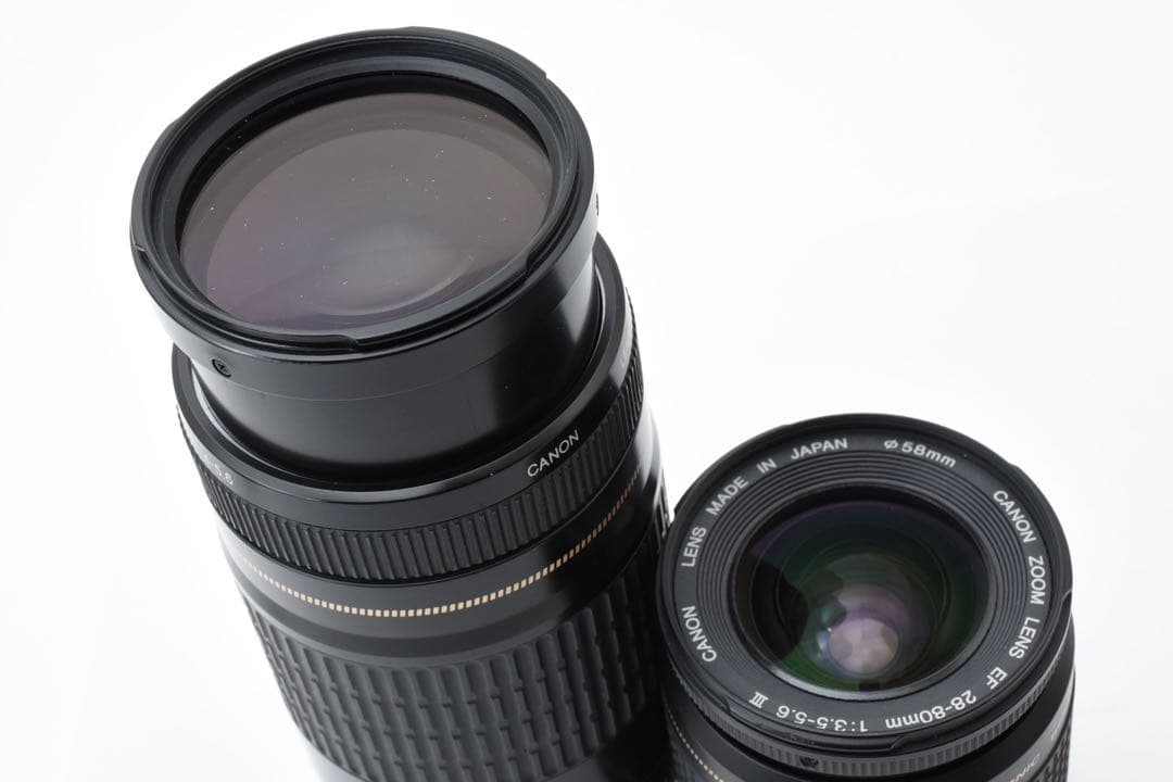 保証/一眼レフカメラ/canon kiss x10i標準&望遠ダブルレンズセット