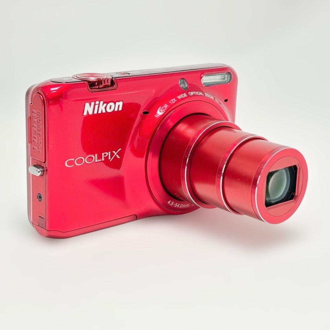 極美品✨Nikon COOLPIX S6500 充電器 箱 レッド コンデジ