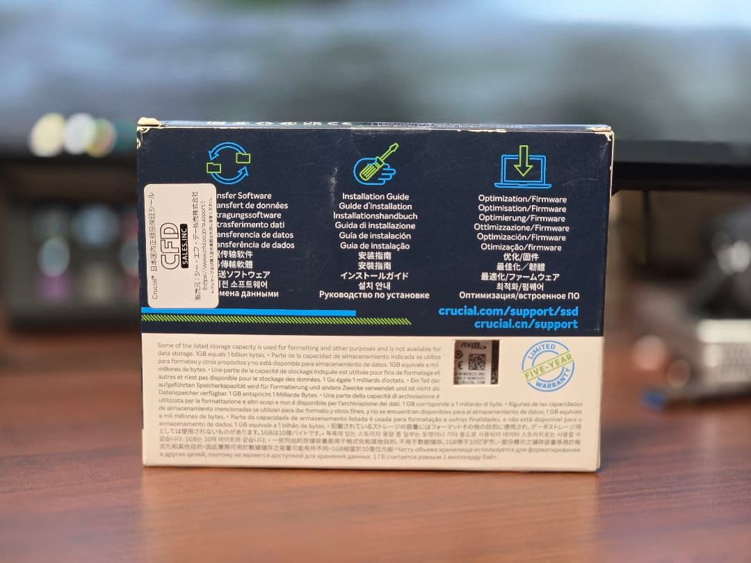 新品 crucial P2 2000GB NVMe M.2 SSD 2TB