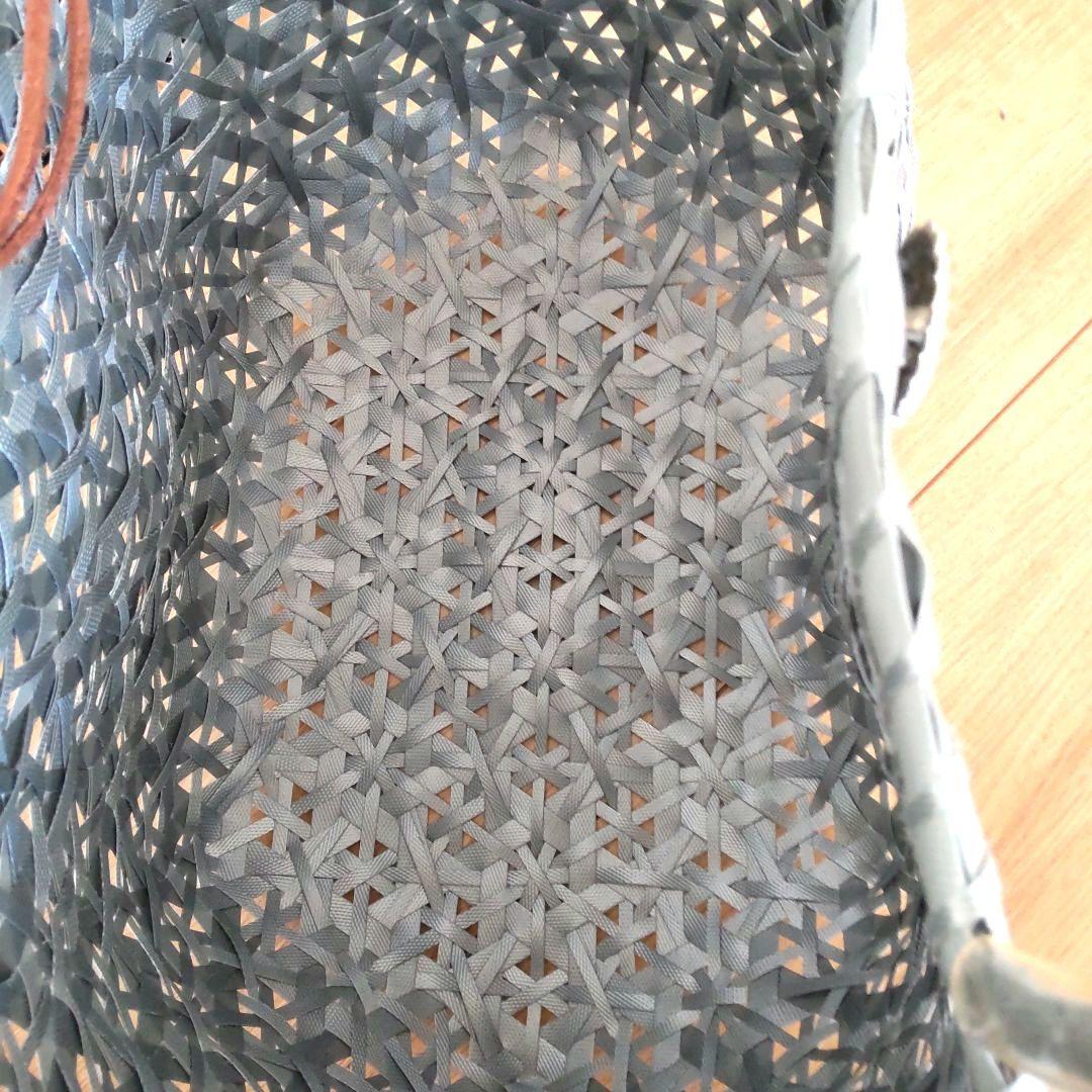 jollies　グレー プラかごバッグ　インナーバック付